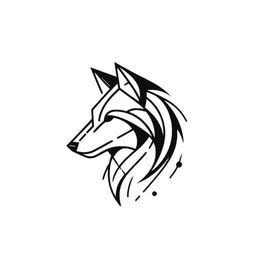 Wolf Side Head Angle Semi Permanent Tattoo