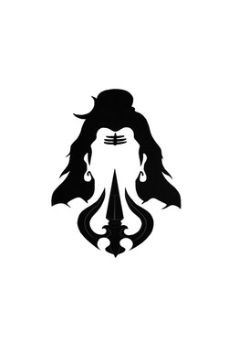 Lord Shiva Face Semi Permanent Tattoo