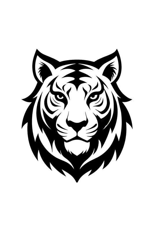 Tiger Face Semi Permanent Tattoo