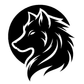 Black Wolf Side Head Angle Semi Permanent Tattoo