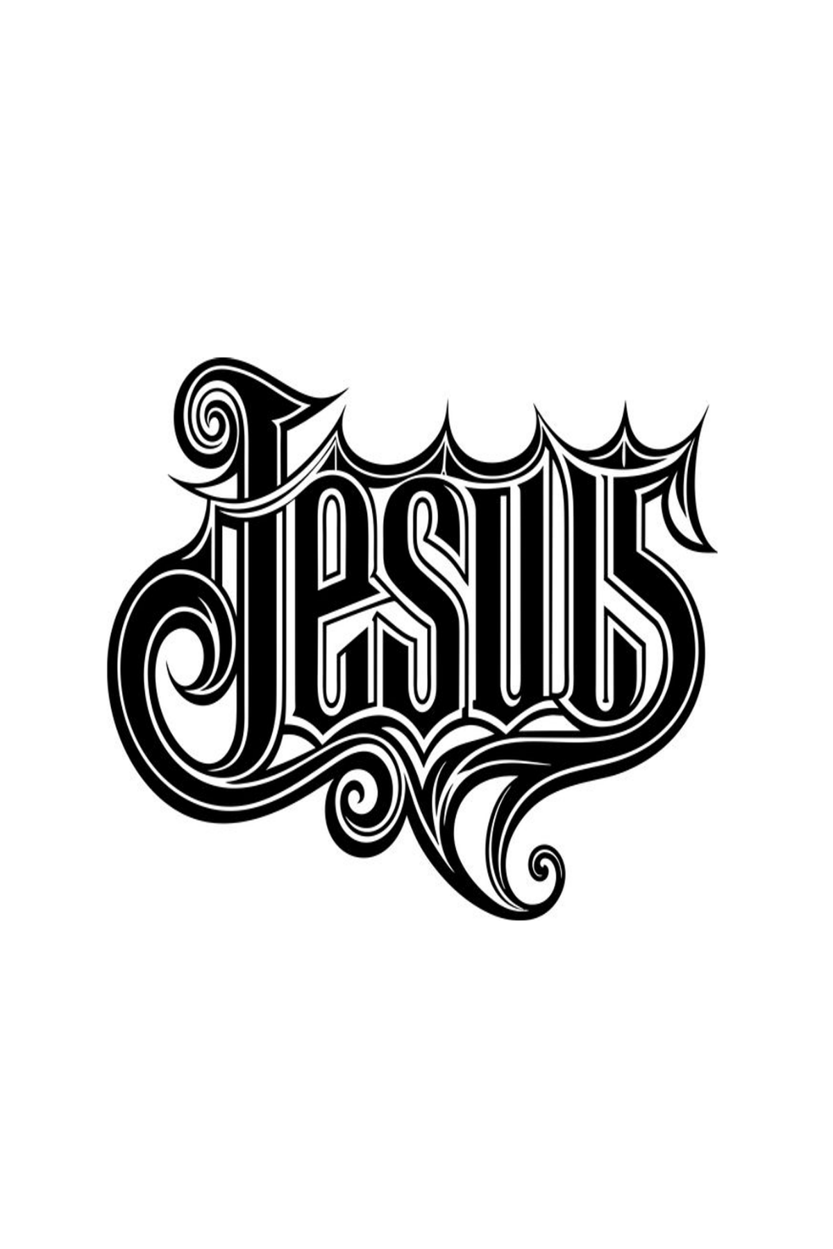 Jesus Written Semi Permanent Tattoo - Ink Sansar