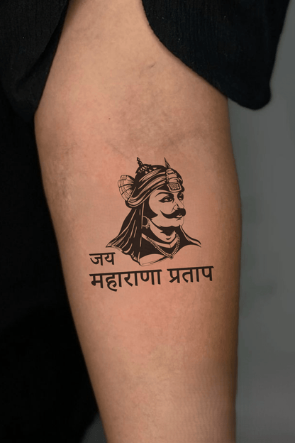 Maharana Pratap Face Semi Permanent Tattoo - Ink Sansar