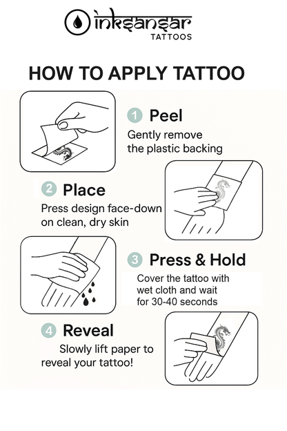 Mystic Bloom Semi - Permanent Tattoo - Ink Sansar