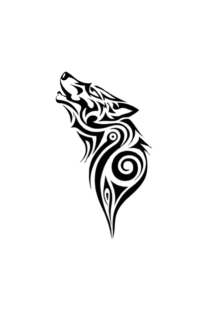 Wolf Semi Permanent Tattoo - Ink Sansar