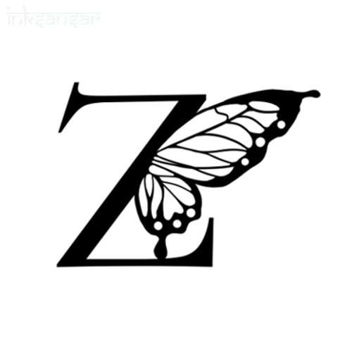 Z Alphabet Semi-Permanent Tattoo